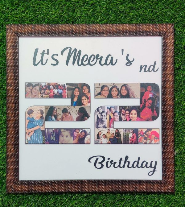 Customized Birthday Photo Frame 12*12 inch