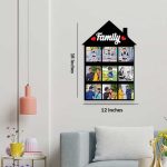 12*18 Inch Home Shape Wall Hanging Photo Frame for Family