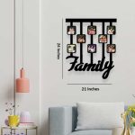 Family wall hanging with 8 photos