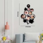 14*18 Inch Leaf Design Wall Hanging Photo Frame with 8 Pictures