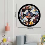 Personalized MDF Clock Hanging