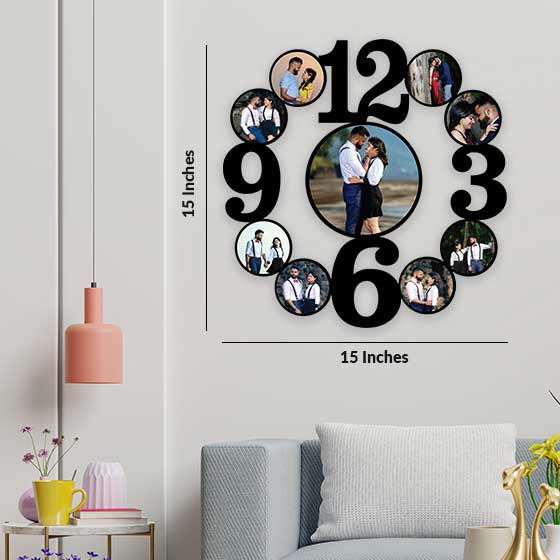 Personalized MDF Clock Hanging