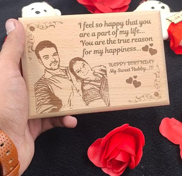 Engraving Wooden Photo Frame