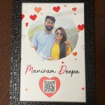 8*12 Inch QR Code Valentines Day special frame