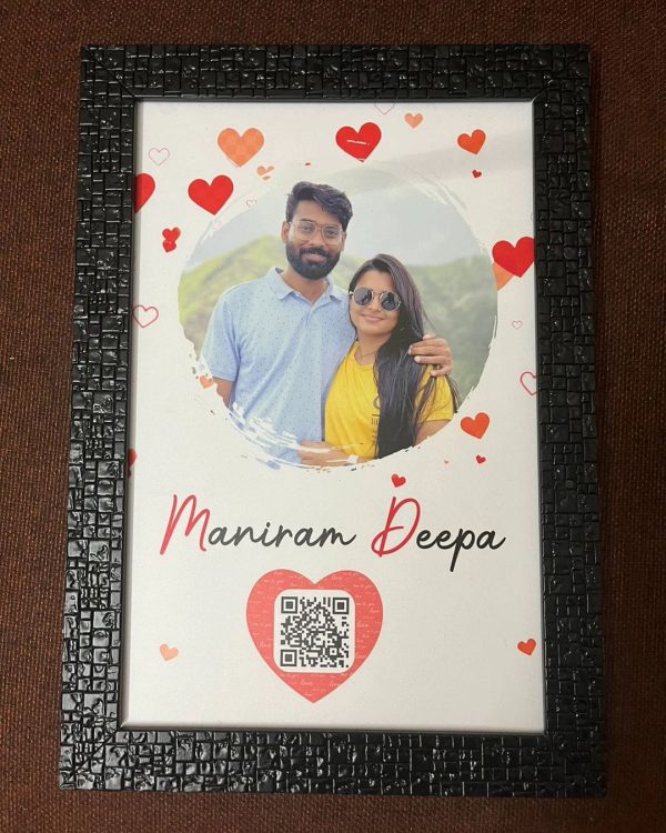 8*12 Inch QR Code Valentines Day special frame