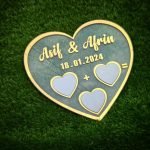 Heart Shape Acrylic Thumb Print Frame