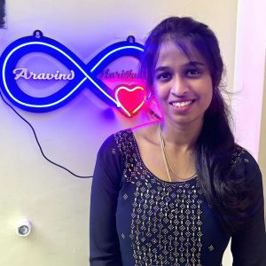 Neon Light Name Frame