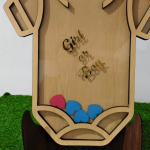 T-Shirt Shape Heart Drop Baby Gender Reveal Game for Baby Shower